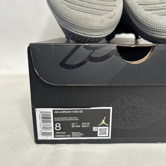 Nike Air Jordan 1 Mid Retro SE “Elephant Toe/Cement Grey” - Picture 8 of 10